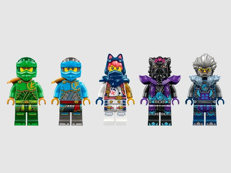 LEGO Ninjago 71809 minifigures Lloyd, Nya, Sora, Ras, and Cinder Ireland