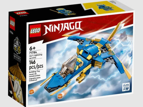 LEGO Ninjago Jay’s Lightning Jet EVO 71784 box front Ireland - ToyTown.ie