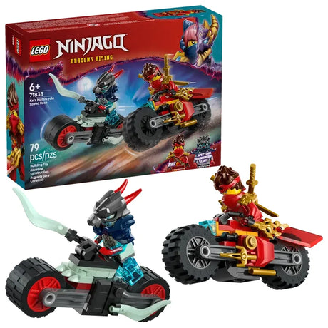 LEGO Ninjago Kais Motorcycle Speed Race 71838 box art Ireland