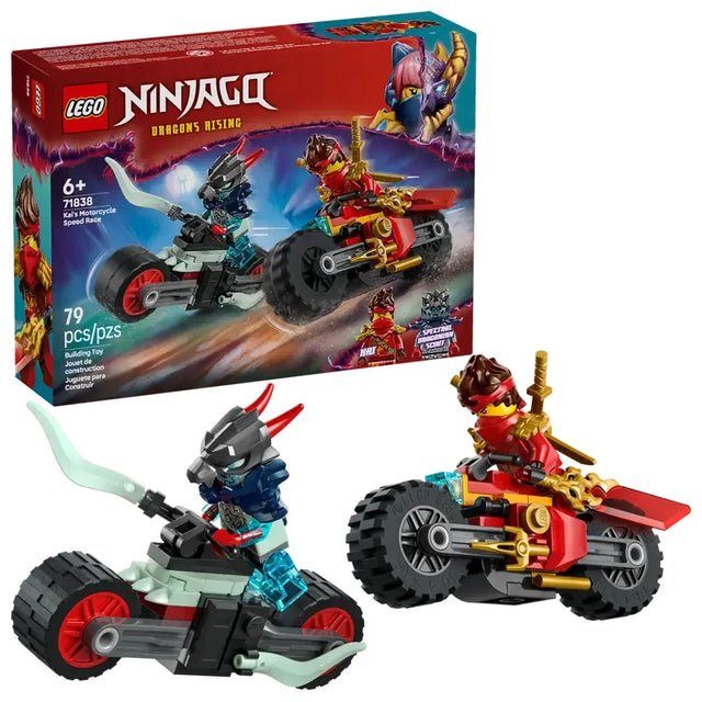 LEGO Ninjago Kais Motorcycle Speed Race 71838 box art Ireland