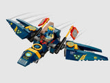 Jet component of LEGO Ninja Ultra Combo Mech 71765 in blue with Jay minifigure – Ireland