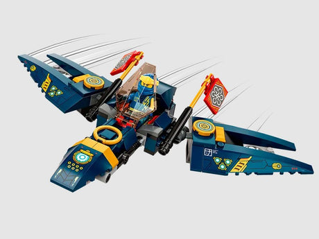 Jet component of LEGO Ninja Ultra Combo Mech 71765 in blue with Jay minifigure – Ireland