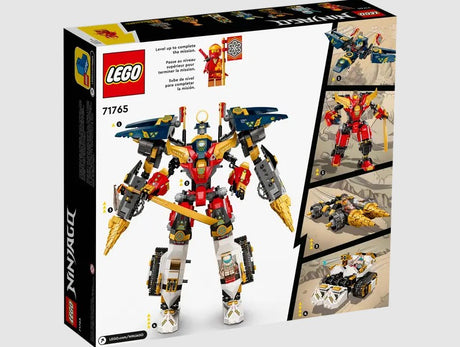Back of LEGO Ninja Ultra Combo Mech 71765 box showing 4-in-1 split mech – Ireland