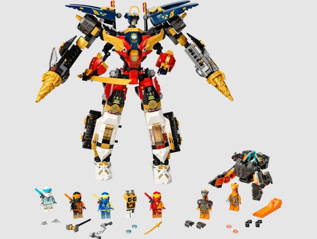 LEGO Ninjago Ninja Ultra Combo Mech 71765 fully assembled with all 7 minifigures – Ireland