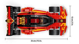 Top view of LEGO NINJAGO X-1 Ninja Charger showing 25 cm length and 12 cm width dimensions