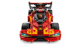 LEGO NINJAGO red and black X-1 Ninja Charger car front view with flame details and spoiler