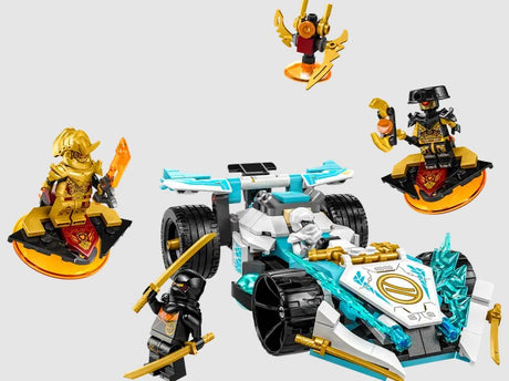 LEGO Ninjago Zane’s Dragon Power Spinjitzu Race Car set 71791 with minifigures in Ireland