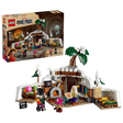 LEGO One Piece Dr. Hiriluk's Hideout 75641 box beside the open mountain hideout model 
