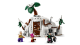 Closed LEGO One Piece Dr. Hiriluk's Hideout 75641 snowy mountain model with the three included minifigures