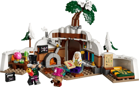 Open LEGO One Piece Dr. Hiriluk's Hideout 75641 model with Dr. Hiriluk, Tony Tony Chopper and Dr. Kureha minifigures