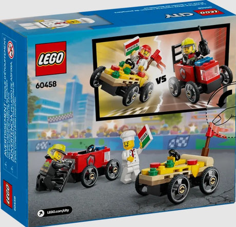 LEGO Pizza vs. Fire Truck 60458 back of box view Ireland