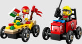 LEGO Pizza vs. Fire Truck Race Car Pack 60458 racers and minifigures Ireland