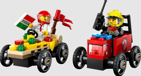 LEGO Pizza vs. Fire Truck Race Car Pack 60458 racers and minifigures Ireland