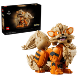 LEGO Pokémon Arcanine 72160 box beside the completed model 