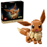 LEGO Pokémon Eevee 72151 model shown beside the product box