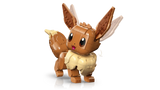 LEGO Pokémon Eevee 72151 model turned slightly with ears raised and tail visible
