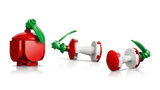 LEGO Pokémon Munchlax 72150 red apple and two apple core builds
