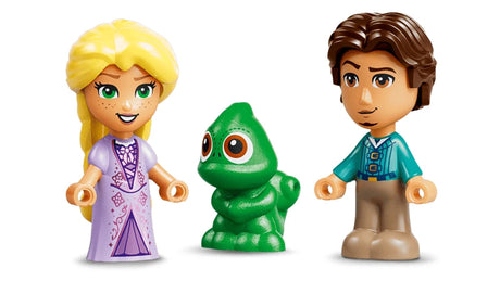 LEGO Rapunzel, Pascal and Flynn figures from the Rapunzel's Mini Tower set