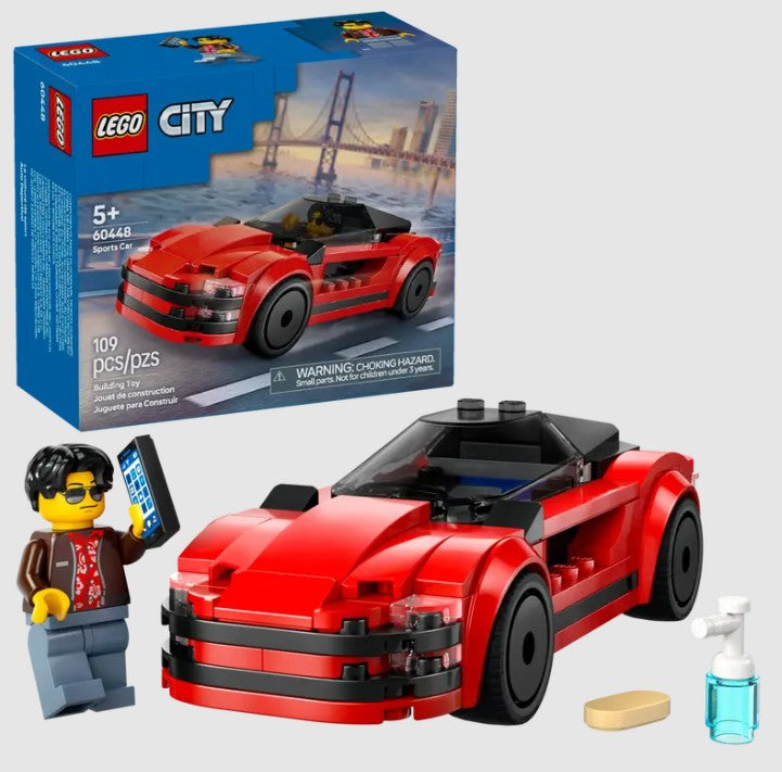 LEGO Red Sports Car 60448 set box front – Ireland