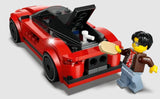 LEGO Red Sports Car trunk open with sponge and soap accessories – Ireland