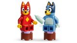 LEGO Bluey and Rusty figures with bottle accessory
