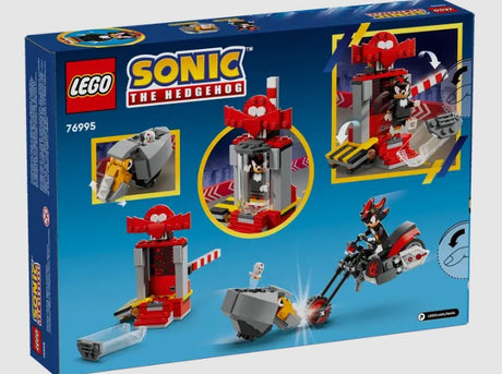 Back of LEGO 76995 box showing play features and alternate views