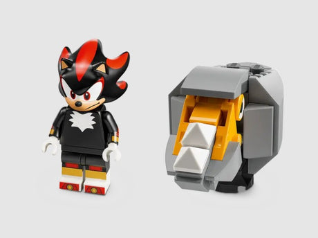 Shadow the Hedgehog and RhinoBot LEGO minifigures