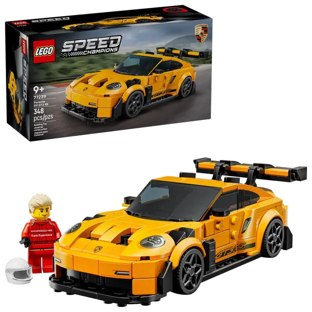 LEGO 77239 Porsche 911 GT3 RS box showing car and driver minifigure – Ireland