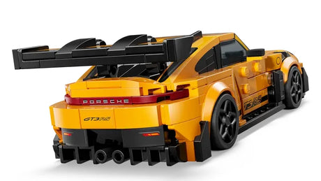 Rear view of LEGO Porsche 911 GT3 RS showing spoiler and exhaust detail – Ireland