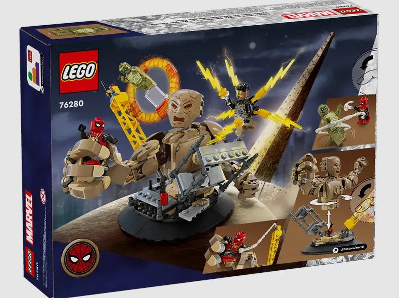 Back of LEGO Marvel Spider-Man Final Battle 76280 box Ireland