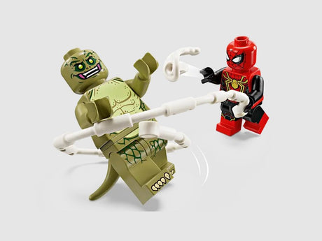 LEGO Spider-Man swinging toward Lizard minifigure 76280 in Ireland