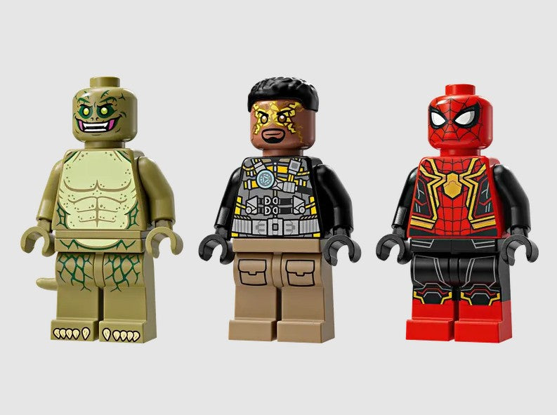 LEGO Marvel 76280 minifigures Spider-Man Electro and Lizard Ireland