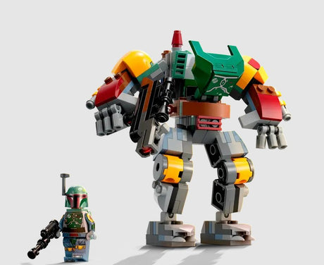 LEGO Star Wars Boba Fett minifigure beside mech build 75369 – Ireland