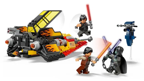 LEGO battle scene with Solitus, Sig Greebling and Darth Dev fighting with Lightsabers – Ireland