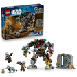 LEGO Star Wars Hutt Palace Sentry Droid Showdown 75451 box beside the completed playset and included characters