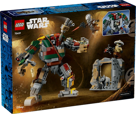 Front of the LEGO Star Wars Hutt Palace Sentry Droid Showdown 75451 box showing the Sentry Droid, palace gate and included characters