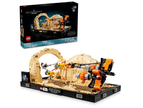 LEGO Star Wars Mos Espa Podrace Diorama 75380 box and model Ireland