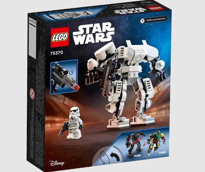 LEGO Star Wars Stormtrooper Mech 75370 box back view – Ireland