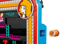 Side of the LEGO Super Mario Donkey Kong Arcade 72051 model showing the orange control and left arrow