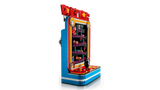 Side view of the LEGO Super Mario Donkey Kong Arcade 72051 model showing the arcade cabinet shape