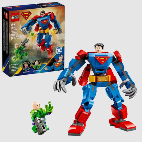 LEGO 76302 Superman Mech vs. Lex Luthor set box with figures Ireland