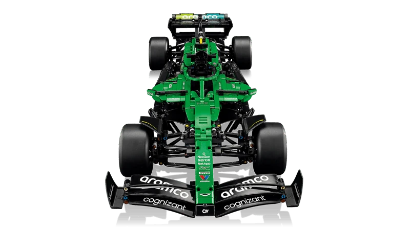 LEGO Technic Aston Martin Aramco AMR25 F1 Car front