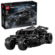 LEGO Technic Batmobile Tumbler 42239 box beside the completed black vehicle model