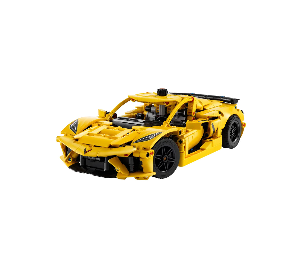 LEGO Technic Chevrolet Corvette Stingray 42205 model in bright yellow with front and side detail – Ireland