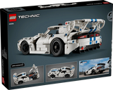 Back of the LEGO Technic Dodge Viper GTS-R Sports Car 42234 box showing the completed model and feature images