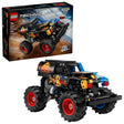 LEGO Technic Monster Jam Grave Digger Fire and Ice retail box shown with the completed monster truck model on a white background
