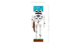 LEGO Minecraft skeleton figure shown with 29 cm height measurement