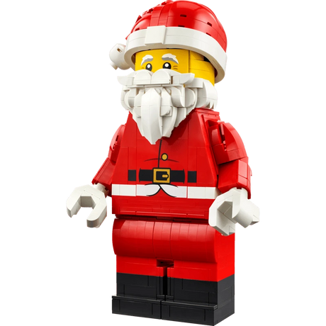 LEGO Up-Scaled Santa Minifigure 40820 standing in red suit and hat with white beard