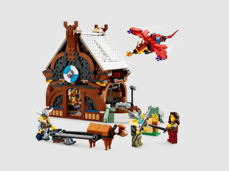 LEGO Creator Viking house build with dragon from set 31132