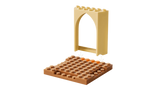 LEGO Starter Brick base and arch pieces for the Village House & Boat set